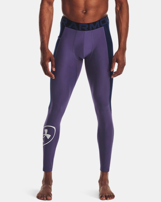 Men's UA Evolution Train Leggings, Purple, pdpMainDesktop image number 0